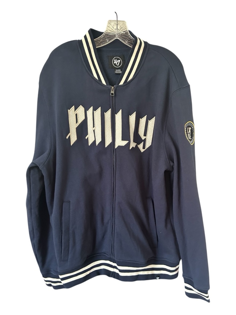 '47 Brand Men's Philadelphia Phillies City Connect Fleece Jacket XL Full Zip